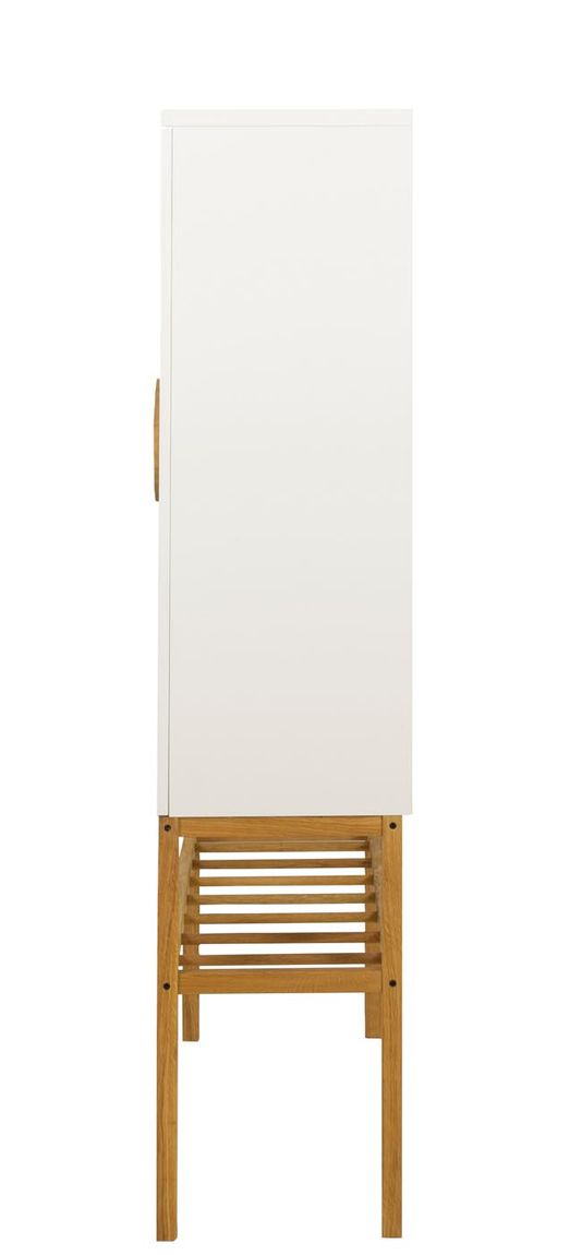 Tenzo Scoop Highboard Weiß / Eiche