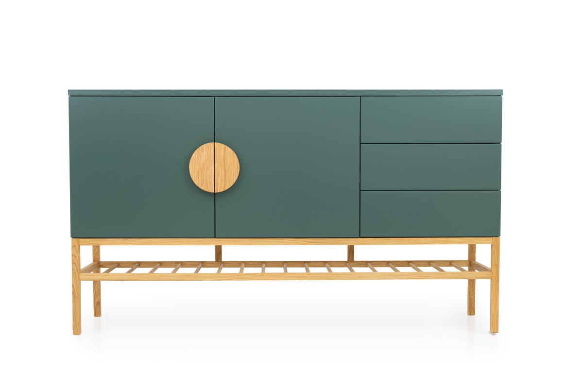 Tenzo Scoop Sideboard Grün / Eiche