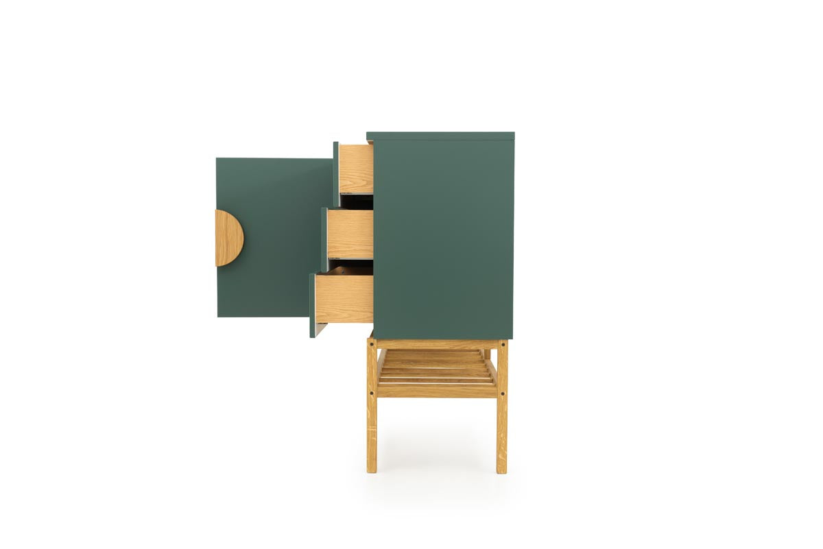 Tenzo Scoop Sideboard Grün / Eiche