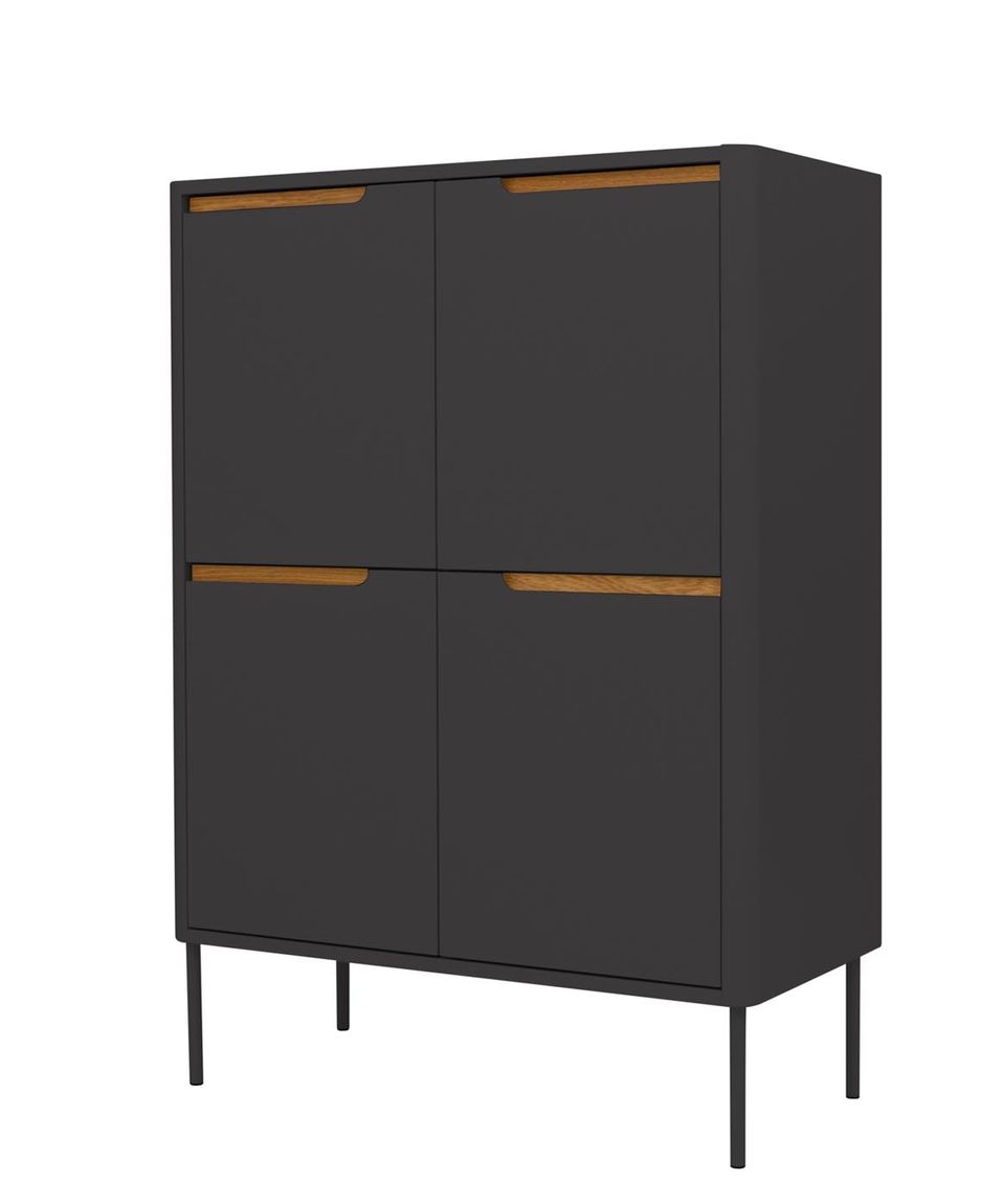 Tenzo Switch Highboard Anthrazit / Eiche