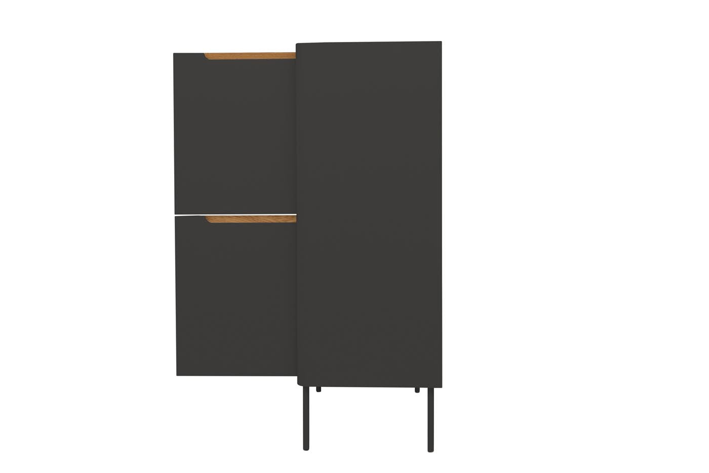 Tenzo Switch Highboard Anthrazit / Eiche