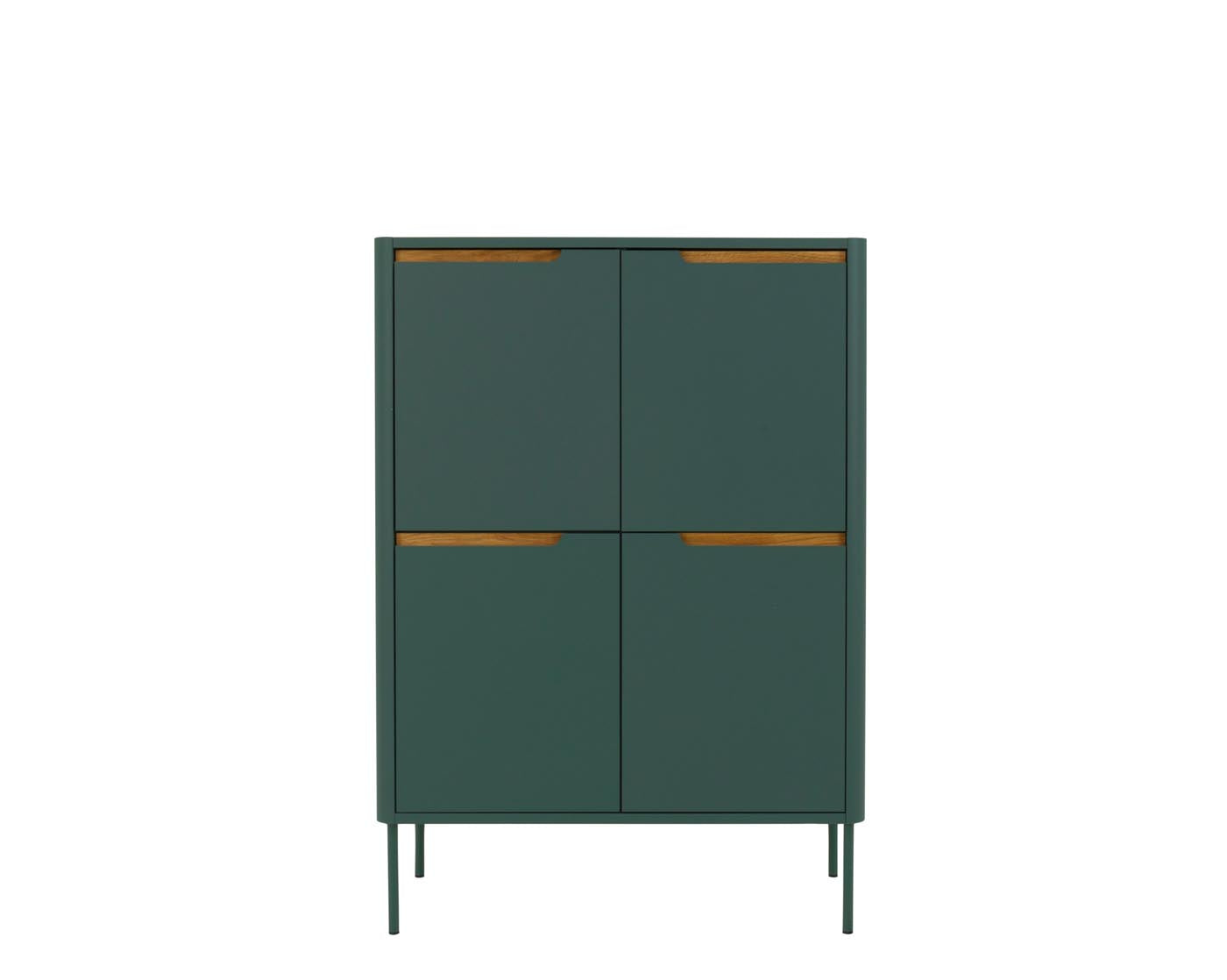 Tenzo Switch Highboard Grün / Eiche