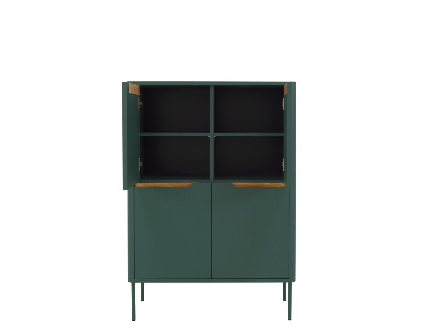 Tenzo Switch Highboard Grün / Eiche