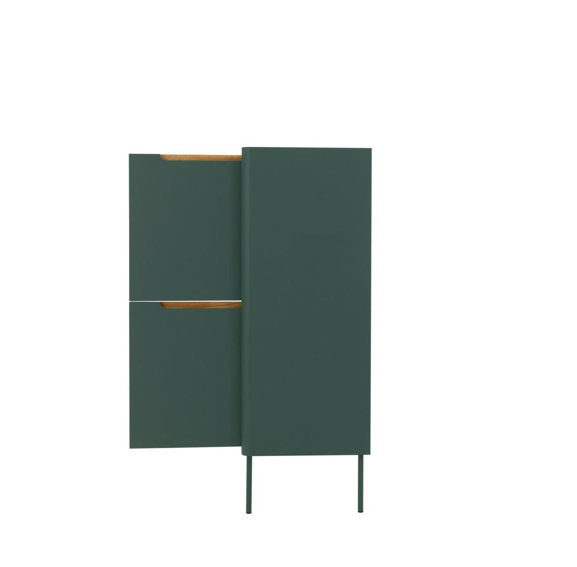 Tenzo Switch Highboard Grün / Eiche