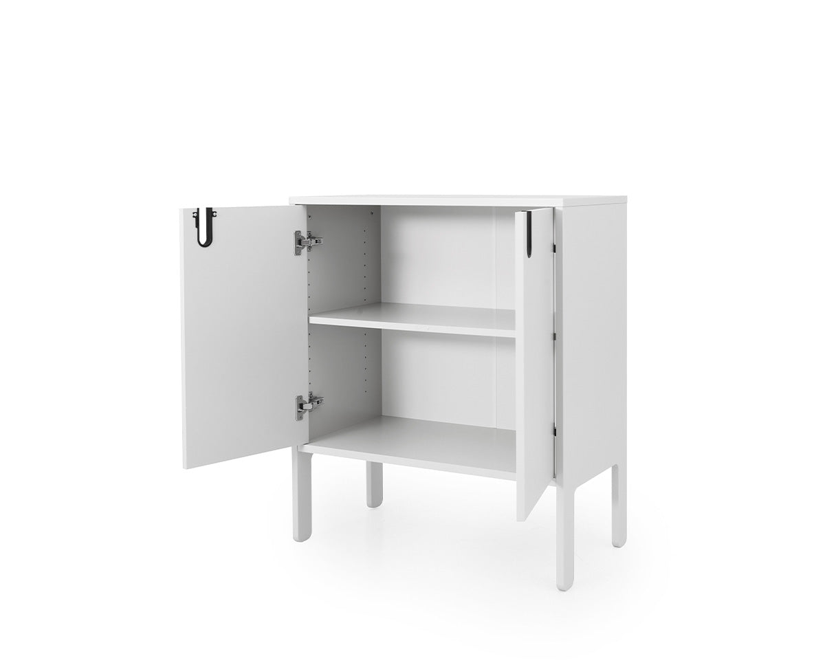 Tenzo Uno Designer Schrank 2-türig 76 cm Weiß