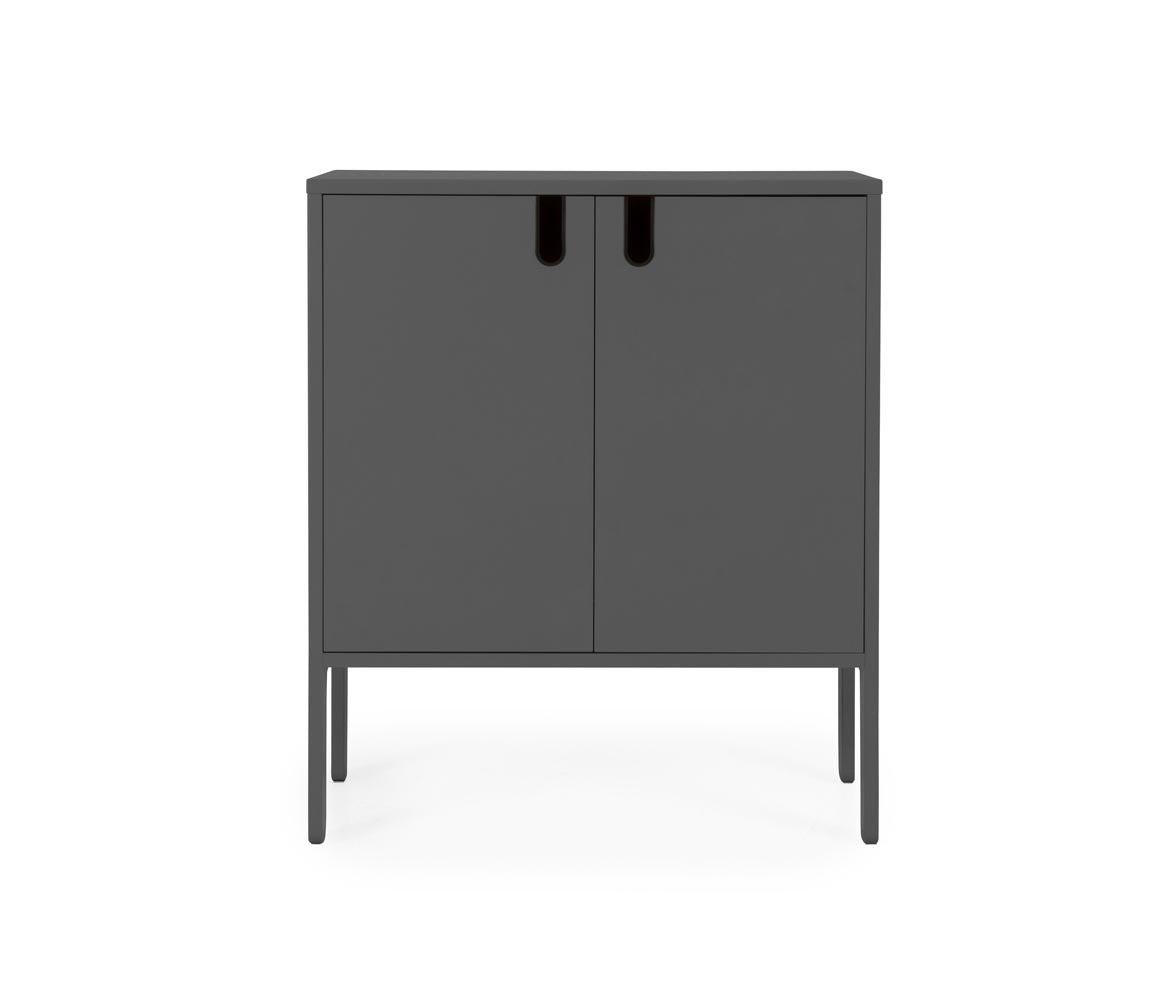 Tenzo Uno Designer Schrank 2-türig 76 cm Grau