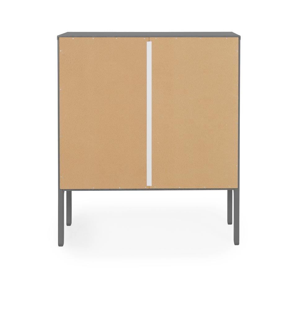 Tenzo Uno Designer Schrank 2-türig 76 cm Grau