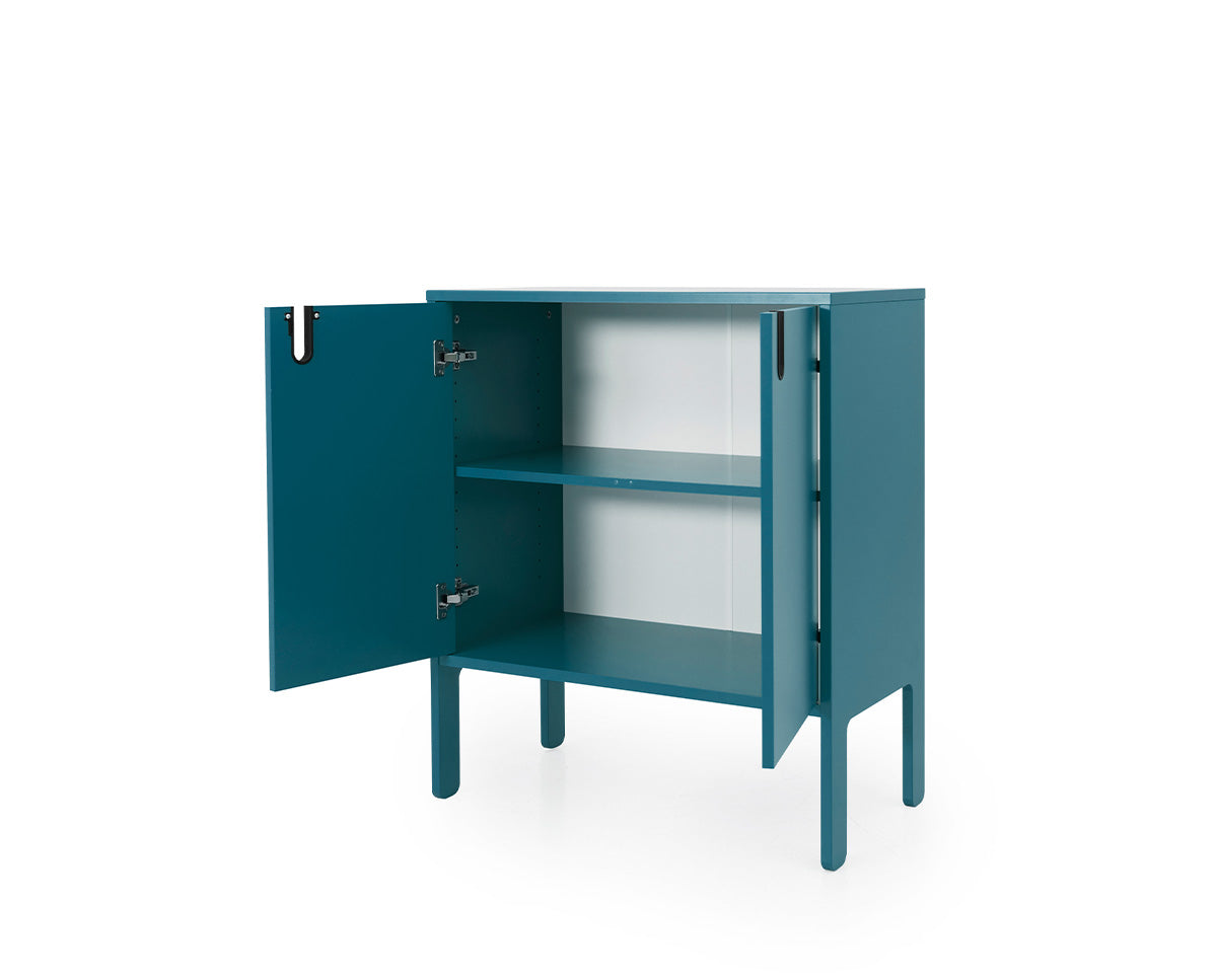 Tenzo Uno Designer Schrank 2-türig 76 cm Petrol