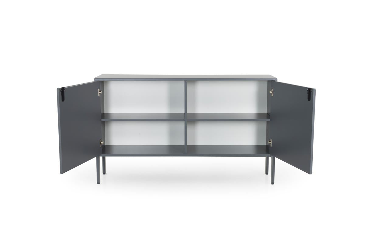 Tenzo Uno Designer Schrank 2-türig 148 cm Grau