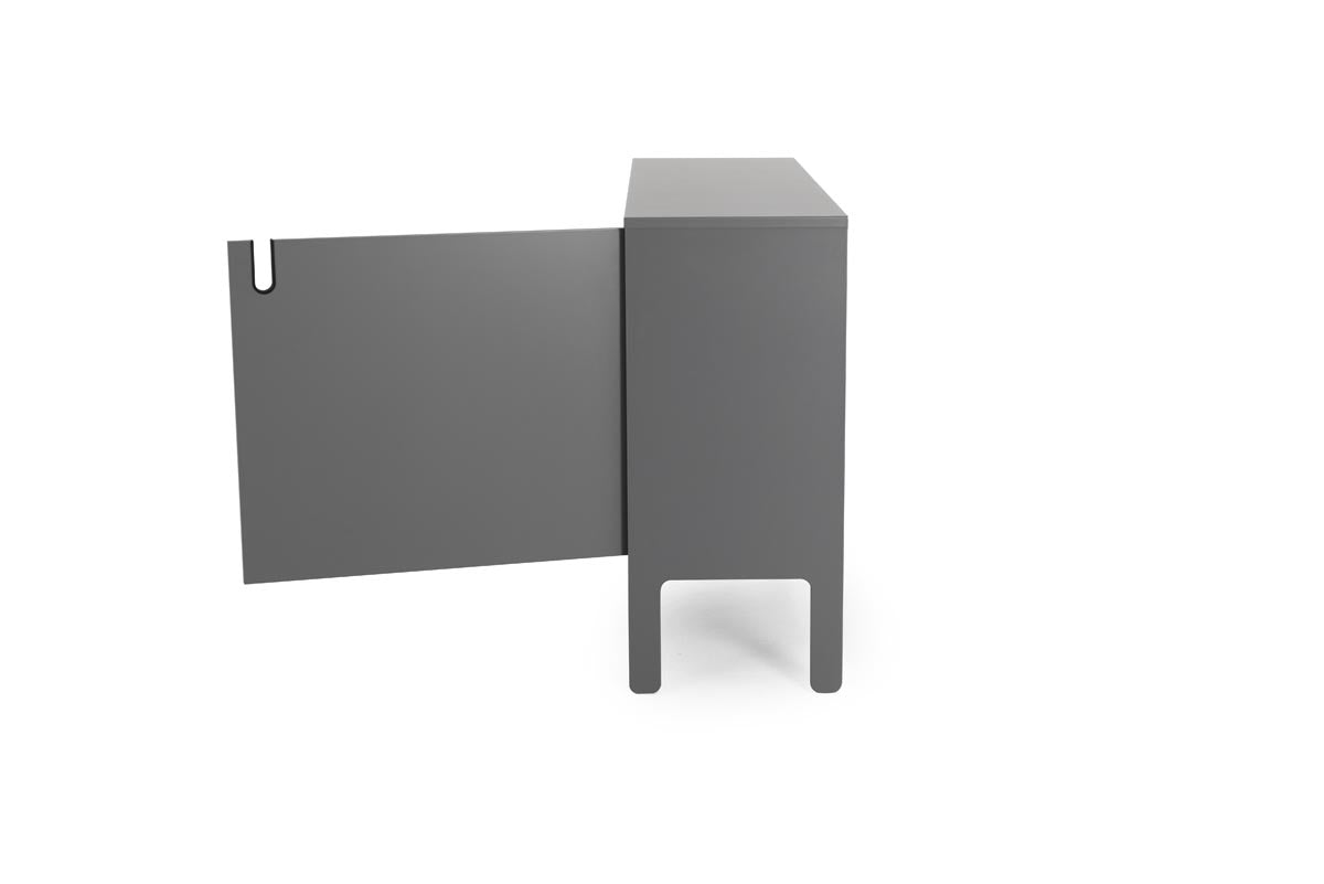 Tenzo Uno Designer Schrank 2-türig 148 cm Grau