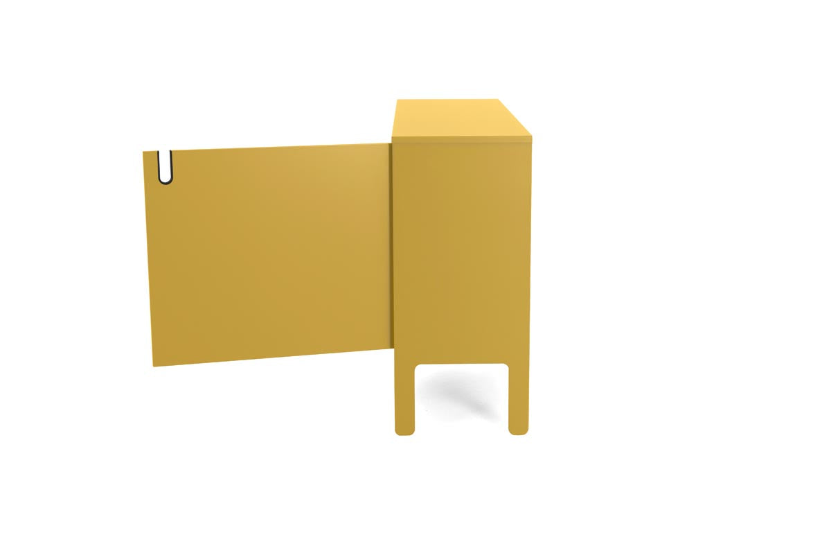 Tenzo Uno Designer Schrank 2-türig 148 cm Gelb