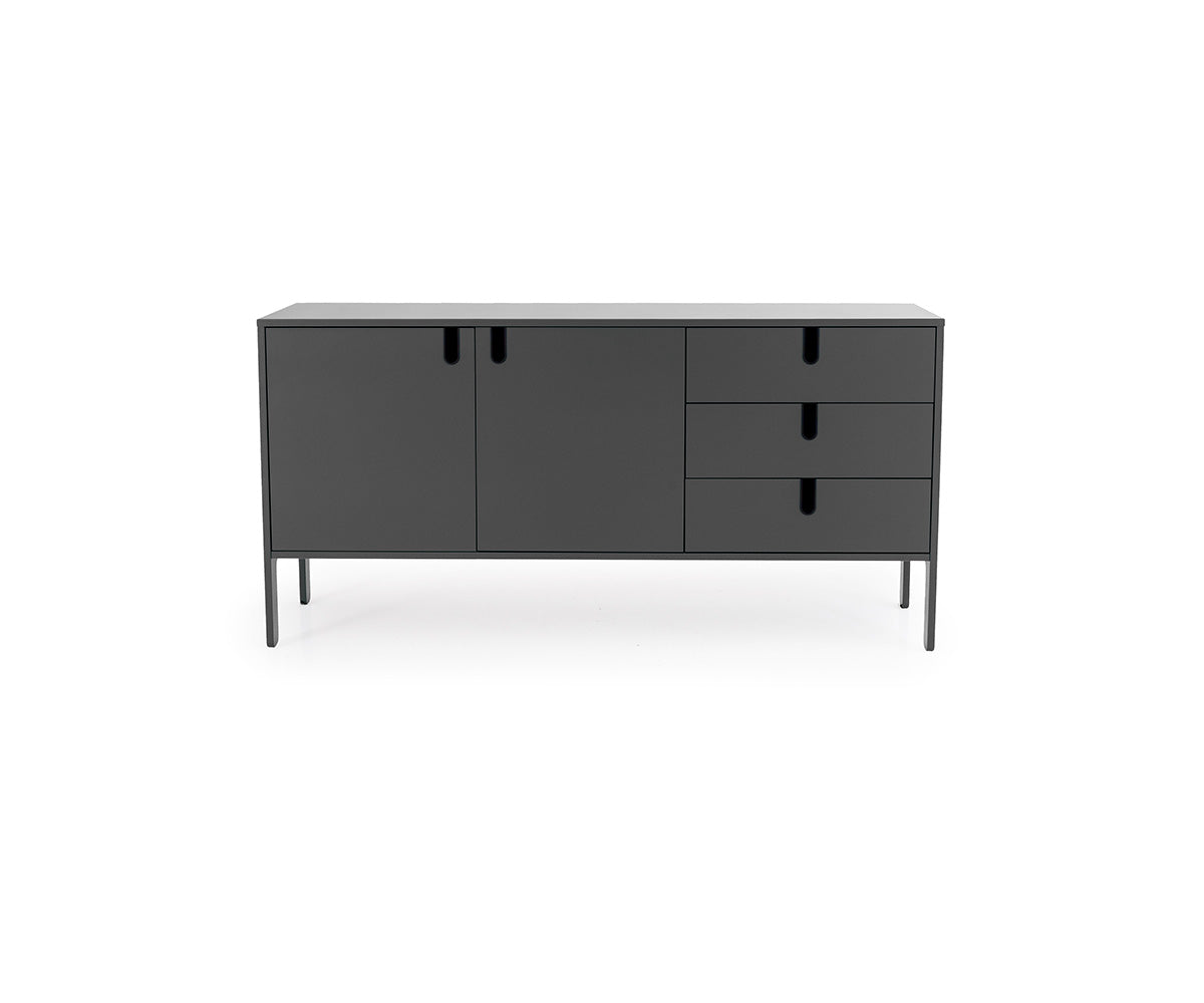 Tenzo Uno Designer Sideboard Grau