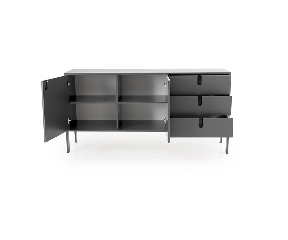 Tenzo Uno Designer Sideboard Grau