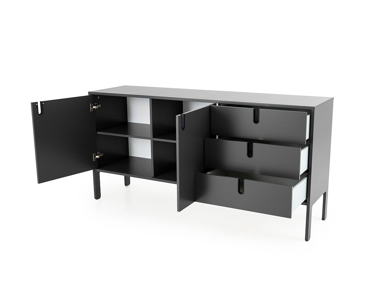 Tenzo Uno Designer Sideboard Grau