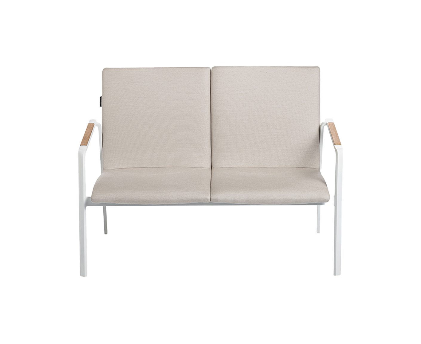 Kettler Diamond Lounge Gartenbank Sunbrella Natte linen chalk / Weiß matt