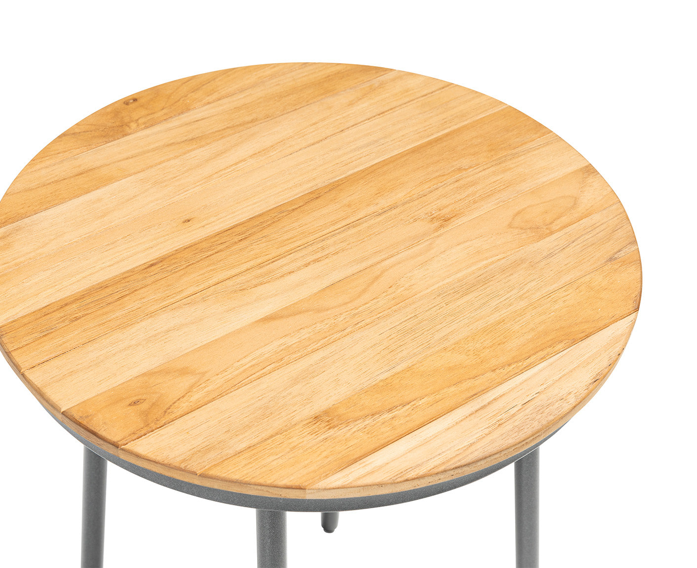 Kettler Gentle Beistelltisch Ø40 cm mit Teak-Platte