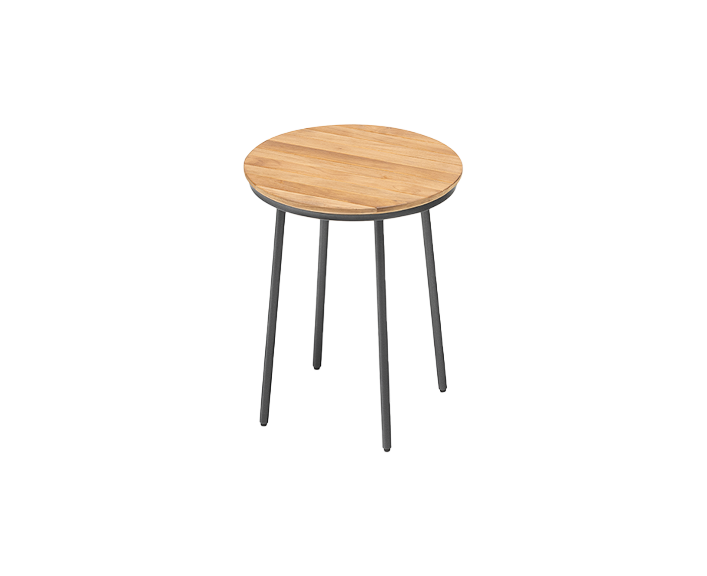 Kettler Gentle Beistelltisch Ø40 cm mit Teak-Platte