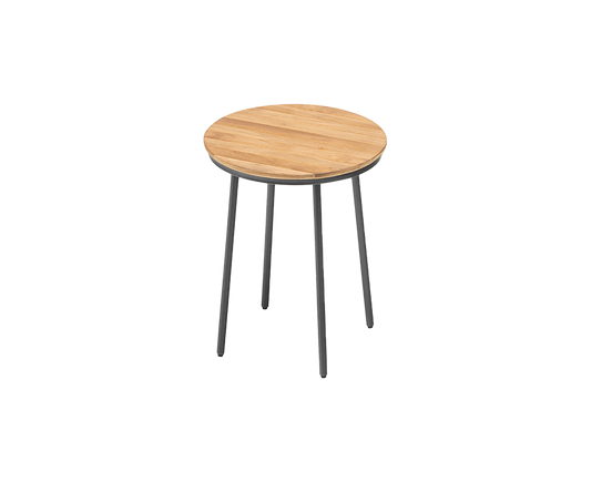 Kettler Gentle Beistelltisch Ø40 cm mit Teak-Platte
