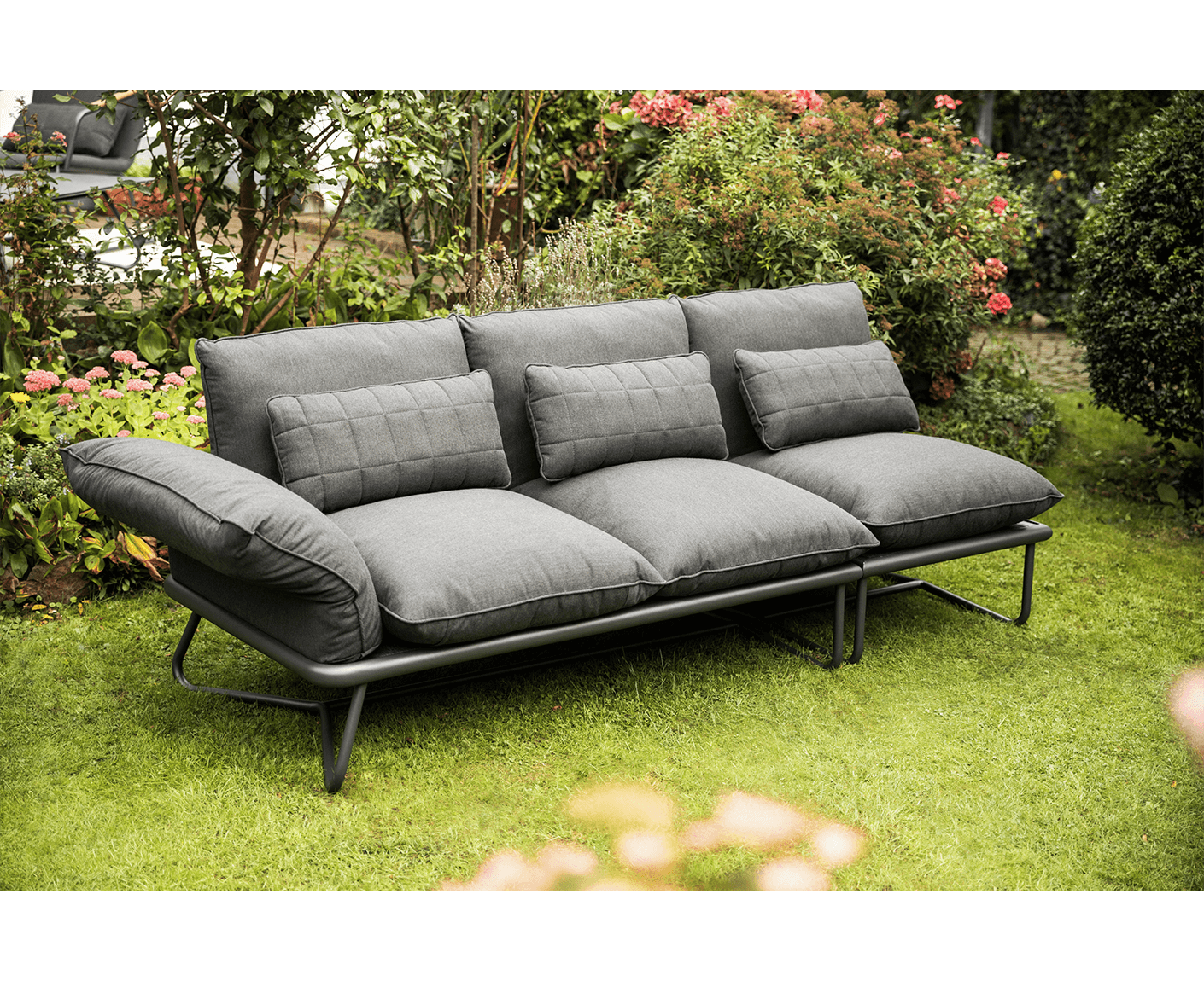 Kettler Gentele Gartenlounge Outdoorsofa Sunbrella / Anthrazit