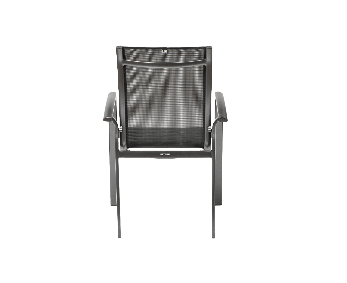 Kettler Legato Curve Silver-Line Stapelsessel Anthrazit / Anthrazit