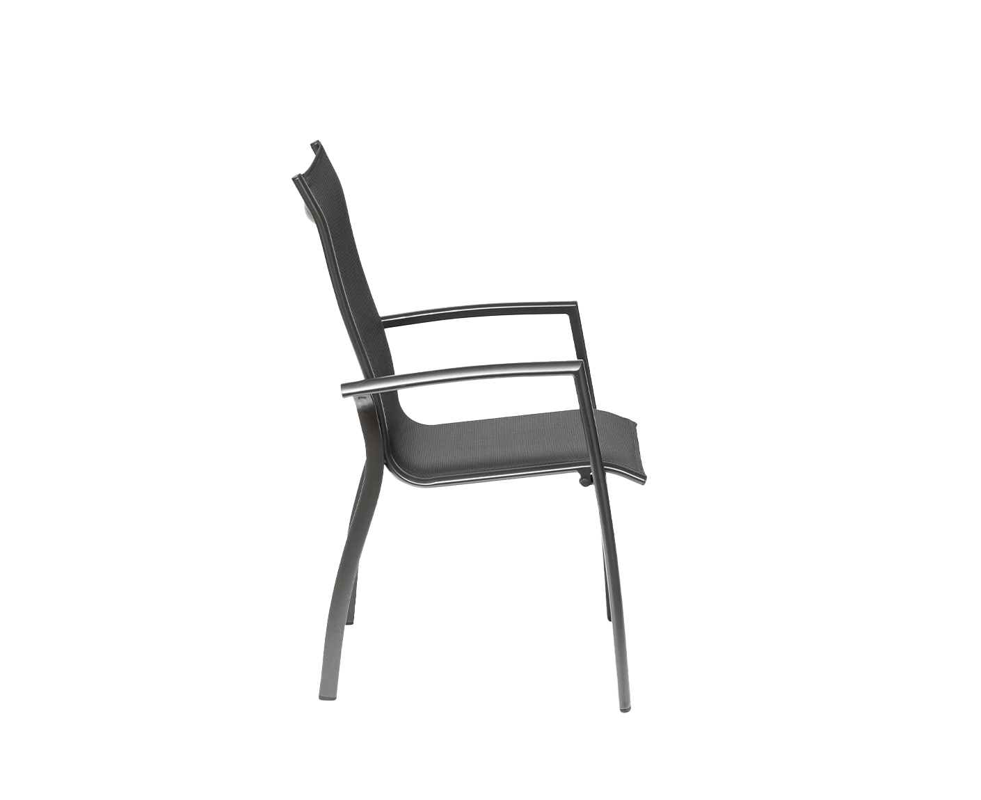 Kettler Legato Curve Silver-Line Stapelsessel Anthrazit / Anthrazit