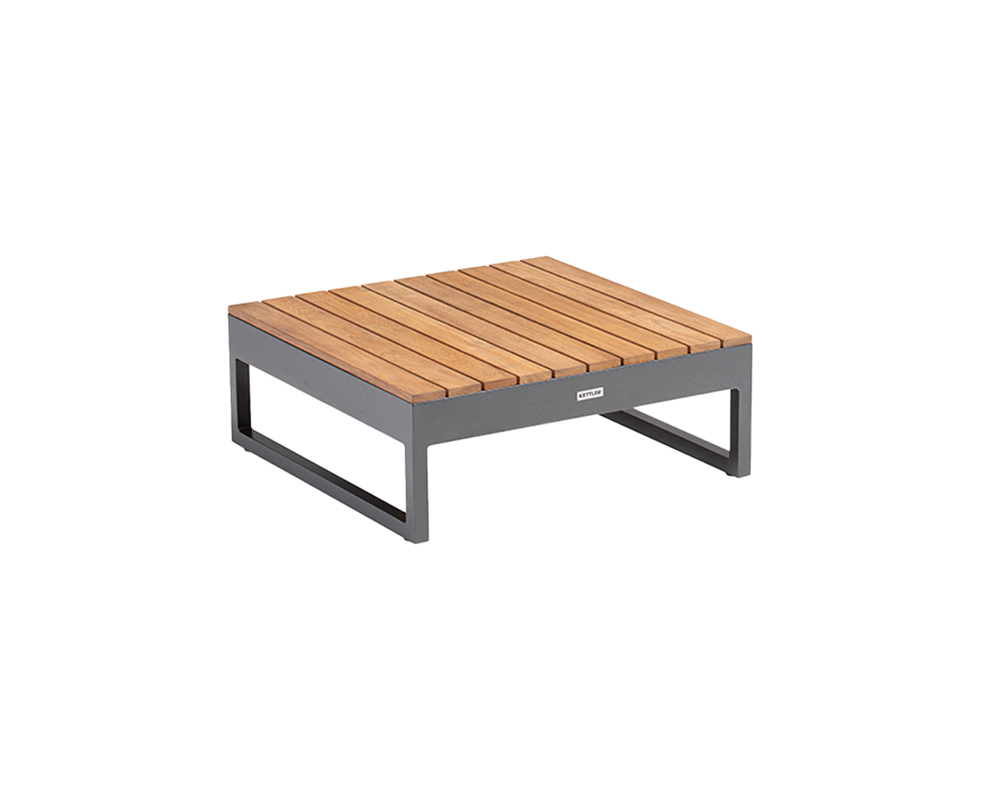 Kettler Ocean Skid Platform Lounge Tisch 70x70 cm, Teakholz