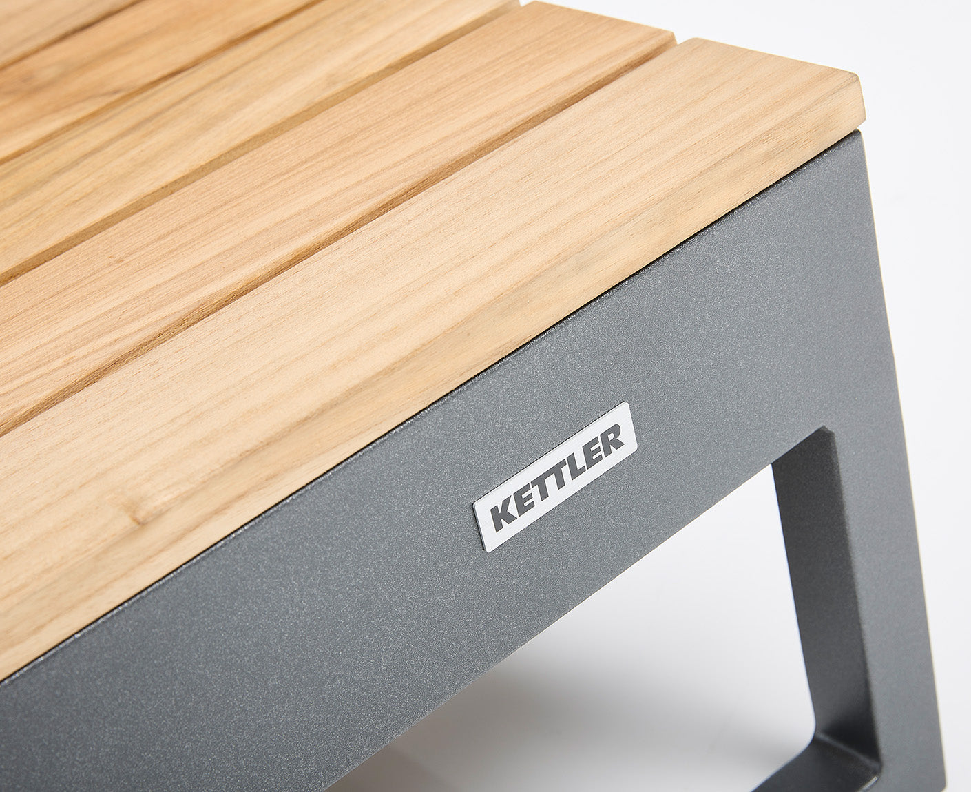 Kettler Ocean Skid Platform Lounge Tisch 70x70 cm, Teakholz