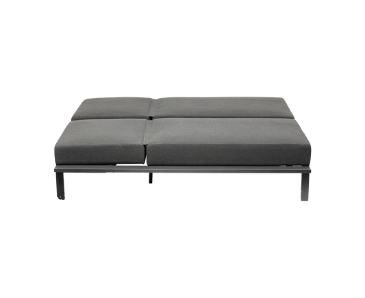 Kettler Pure Doppel-Sonnenliege Anthrazit / Sunbrella