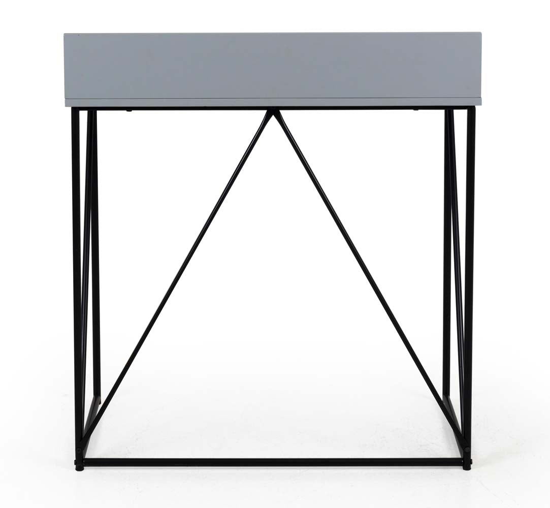 Tenzo Tell Schreibtisch 80x48 cm Grau / Schwarz