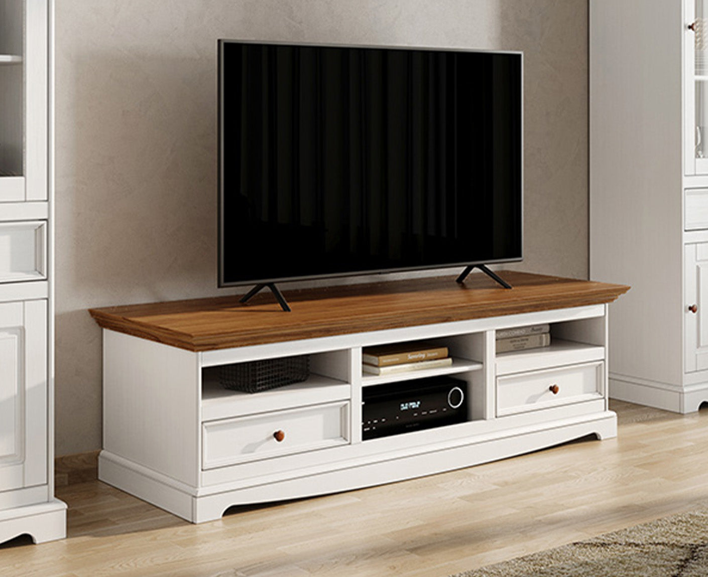 Belluno Elegante Lowboard 167x53 cm Massivholz