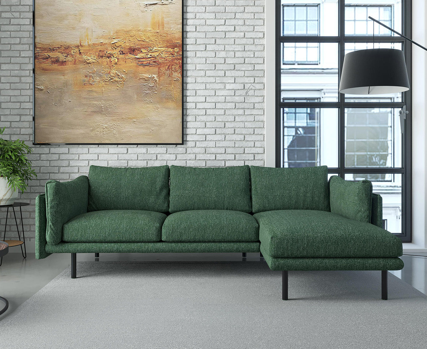 Salama Ecksofa 268 x 160 cm, Farbe wählbar