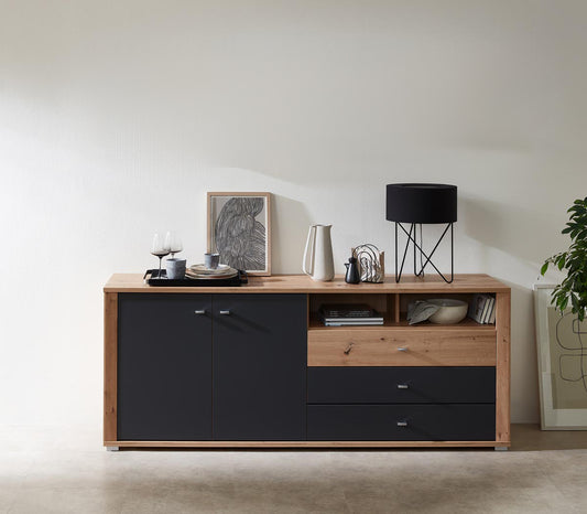 Pablo Sideboard Graphit / Artisan Eiche