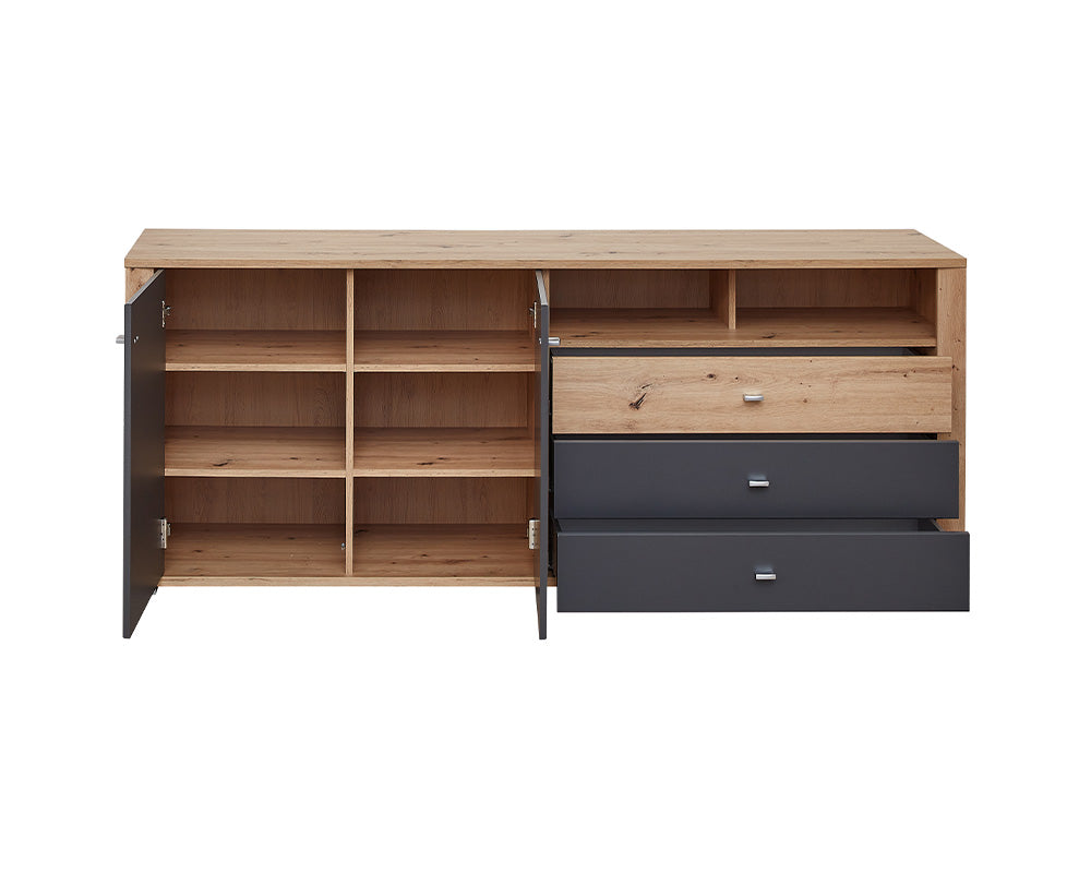 Pablo Sideboard Graphit / Artisan Eiche