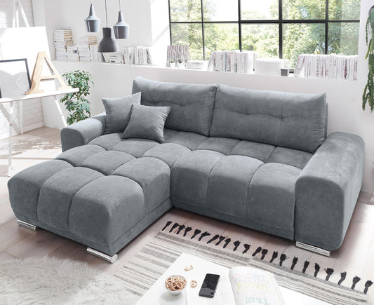 Paco Ecksofa 264x186 cm, mit Schlaffunktion & Bettkasten - Voelpe