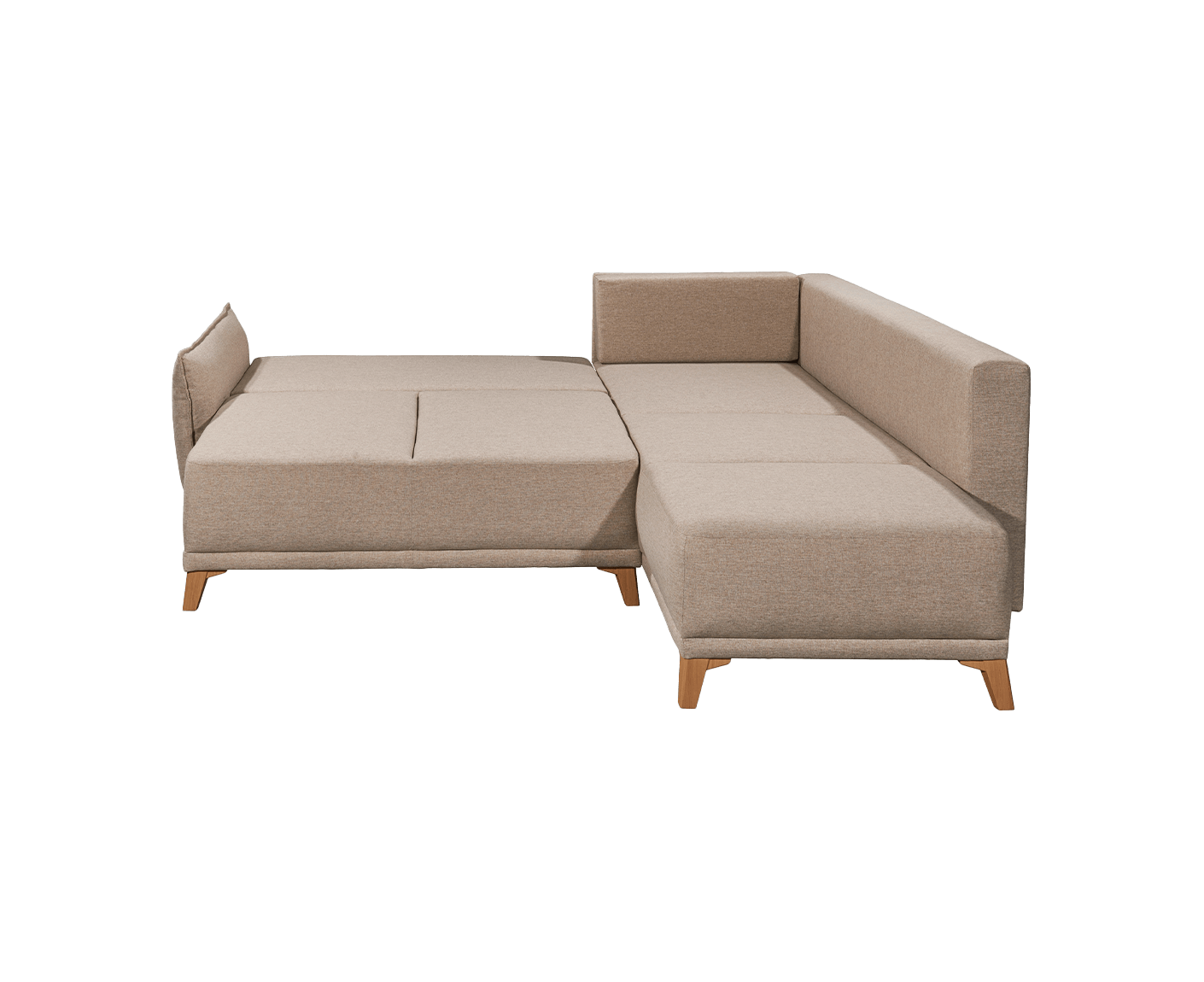 Pamplona Ecksofa 244x212 cm, mit Schlaffunktion & Betkasten - Voelpe