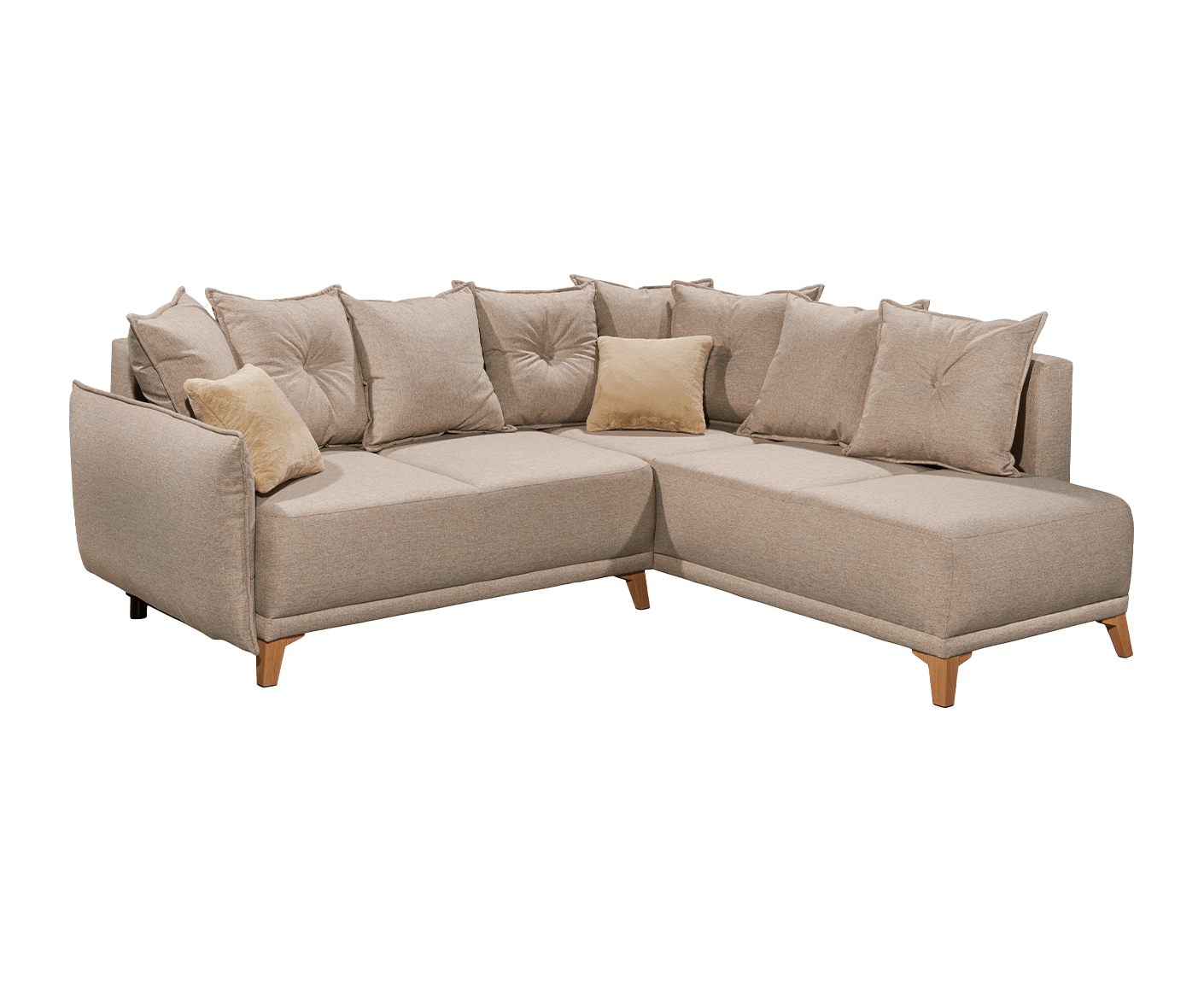 Pamplona Ecksofa 244x212 cm, mit Schlaffunktion & Betkasten - Voelpe