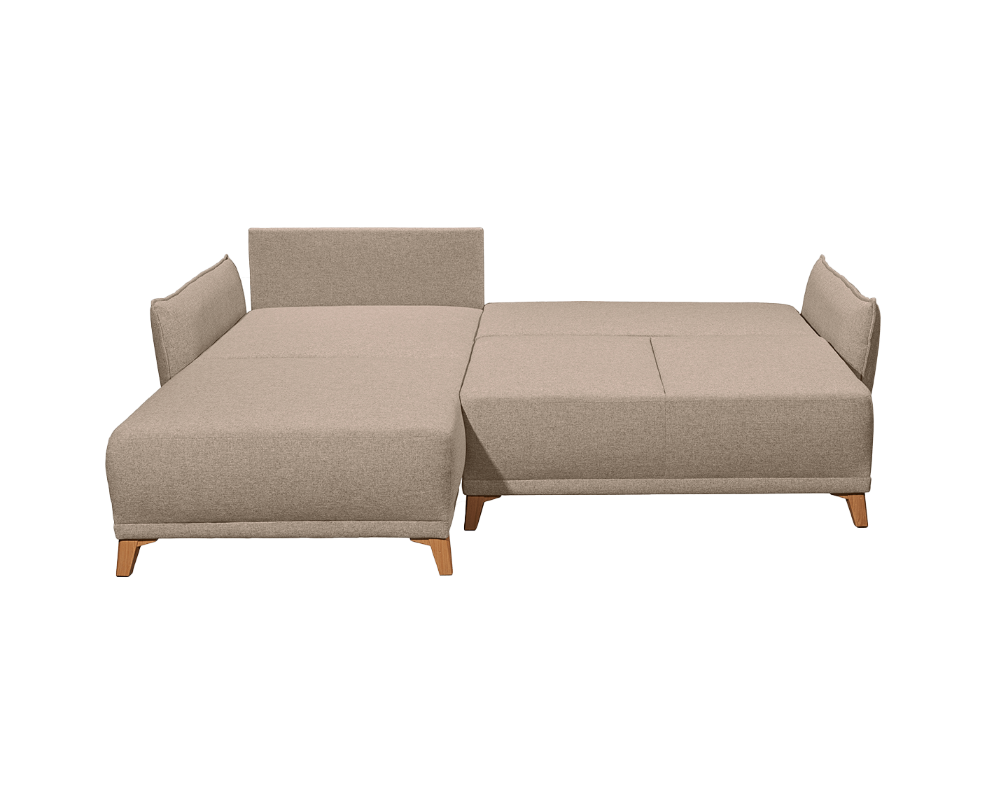 Pamplona Ecksofa Longchair 255x185 cm, mit Schlaffunktion & Bettkasten - Voelpe