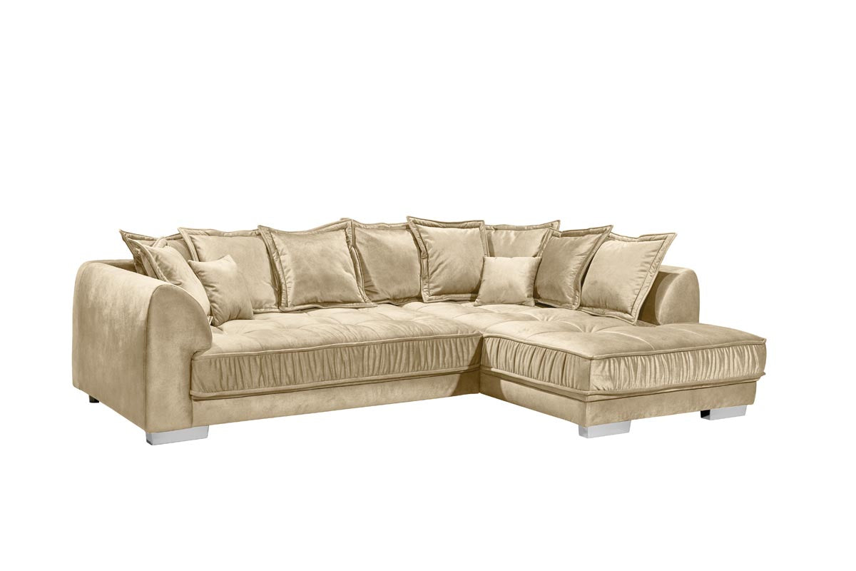Pascha Ecksofa 308 x 192 cm Beige