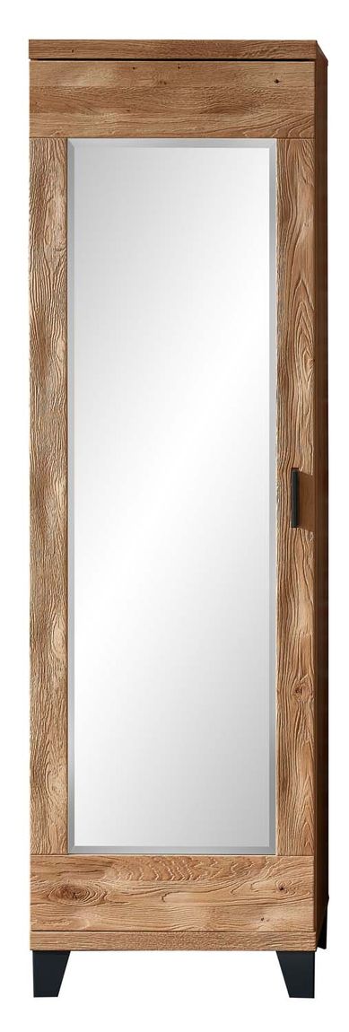 53861 Persiko Garderobenschrank fertig montiert Wildeiche massiv