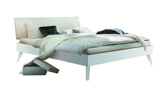 Pesaro Bettgestell, 90-200 cm wählbar, Weiß lackiert