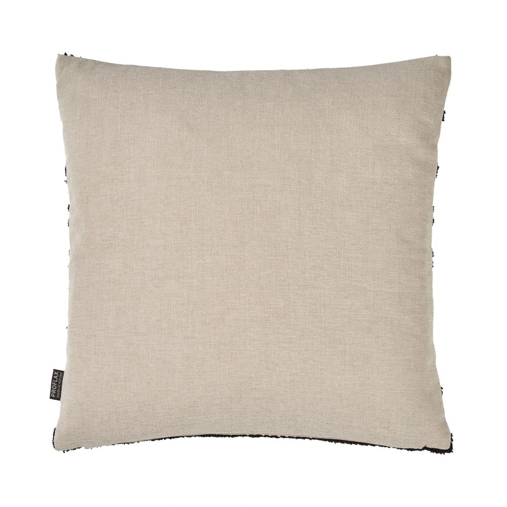 Male Kissenbezug, Jacquard Streifen mit 3D Streifen, Natur