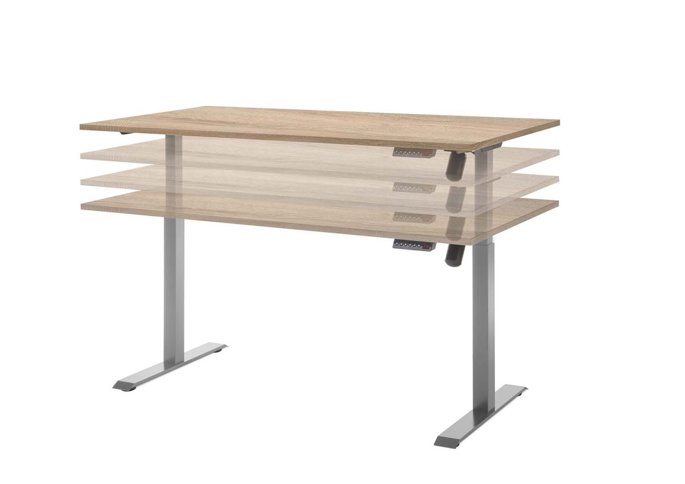 Pronto Schreibtisch elektrisch höhenverstellbar 160x77 cm Eiche Sonoma