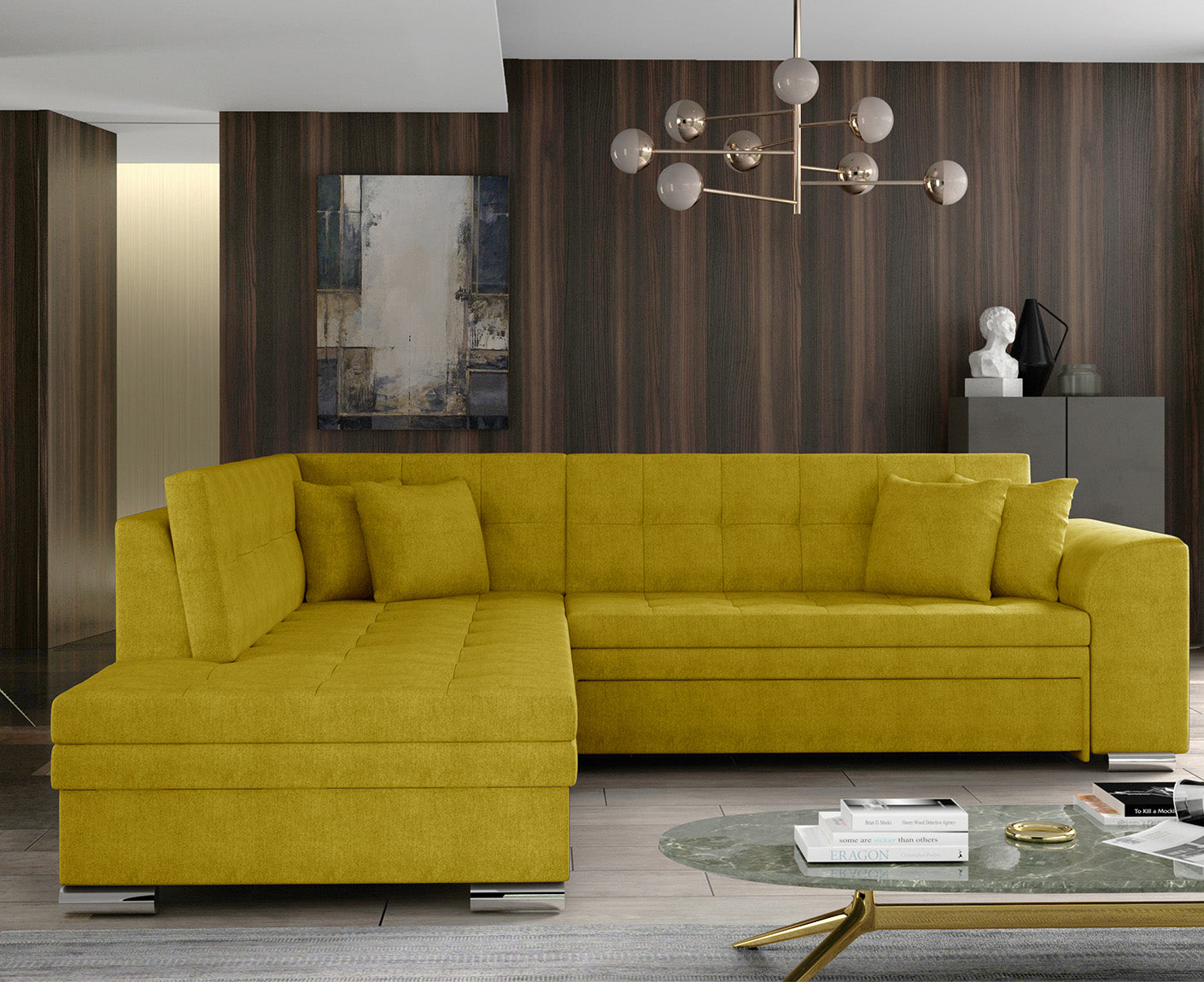 Pieretta Ecksofa 260 x 205 cm, Microvelour