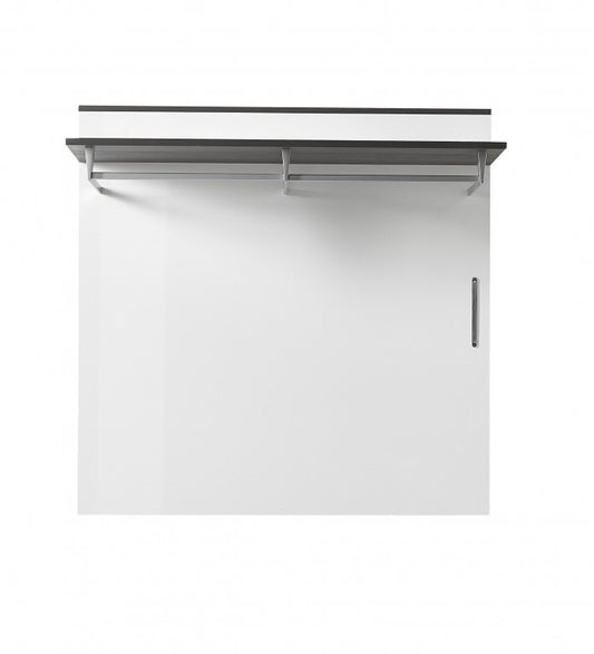 RENO Garderobenpaneel Paneel Wandgarderobe Wandpaneel Weiß/Grau