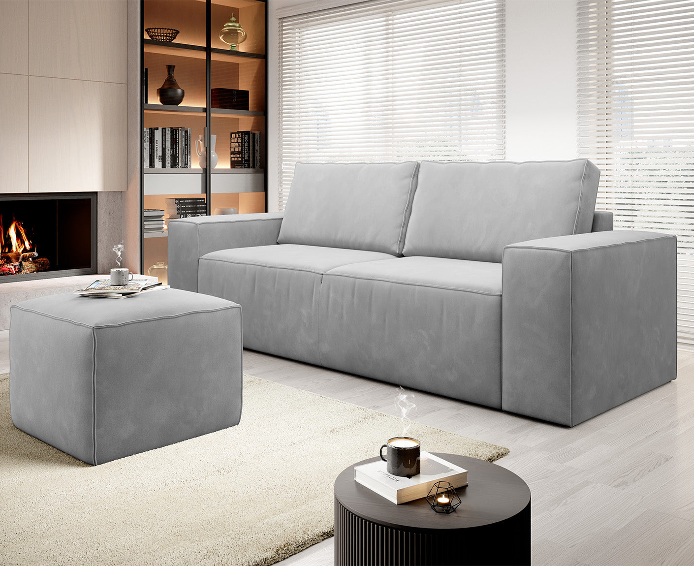 Silla Schlafsofa 260x104 cm, Webstoff
