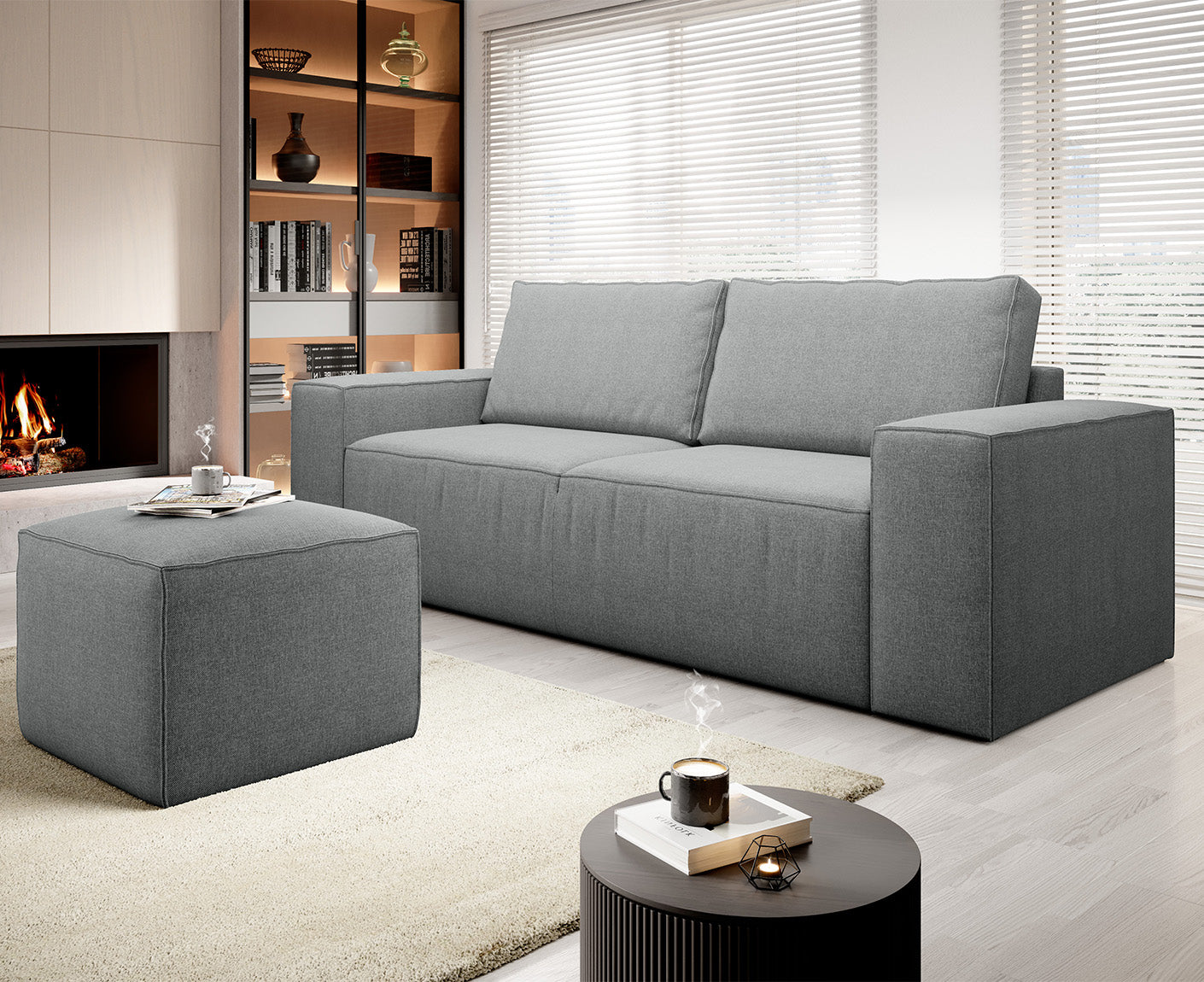 Silla Schlafsofa 260x104 cm, Webstoff