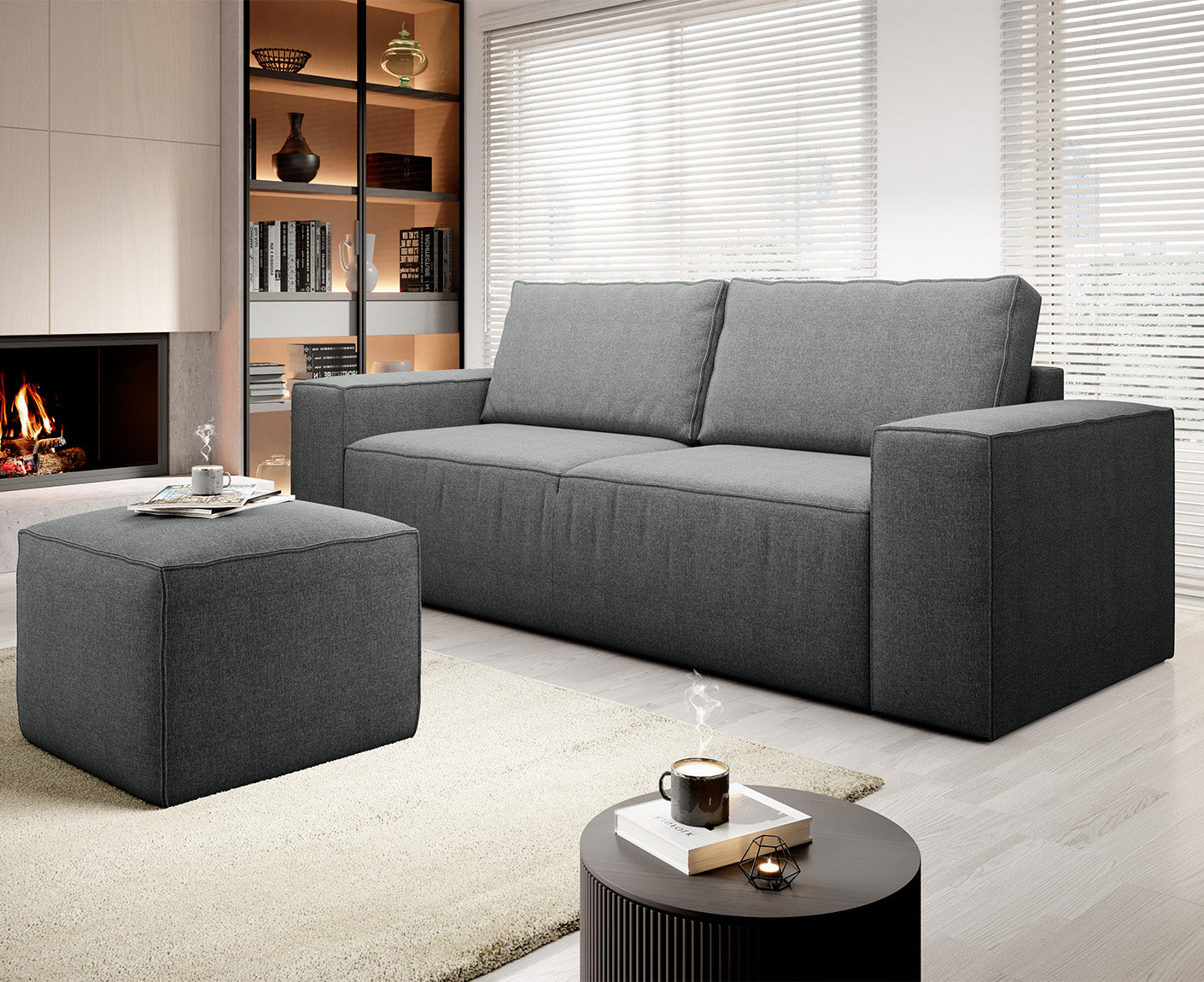 Silla Schlafsofa 260x104 cm, Webstoff