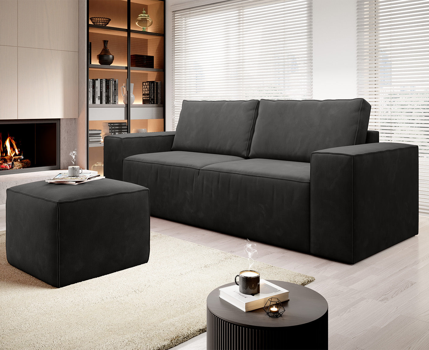Silla Schlafsofa 260x104 cm, Webstoff