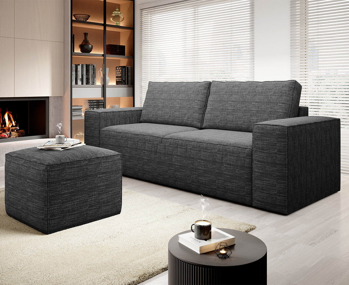 Silla Schlafsofa 260x104 cm, Webstoff