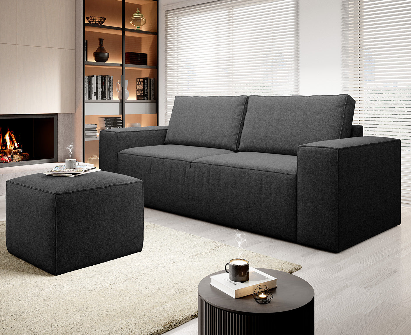 Silla Schlafsofa 260x104 cm, Webstoff